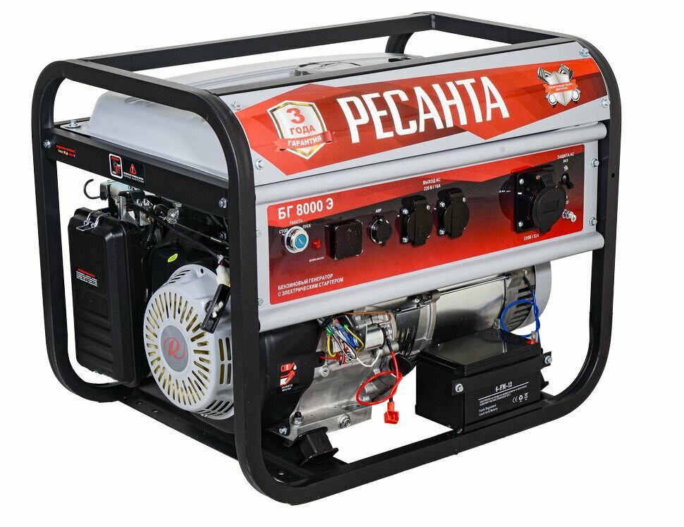 фото Электрогенератор БГ 8000 Э Ресанта