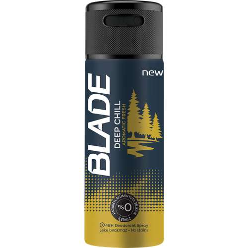 Дезодорант-спрей мужской BLADE Deo deep chill, 150мл дезодорант спрей blade 150мл self confidence спец цена