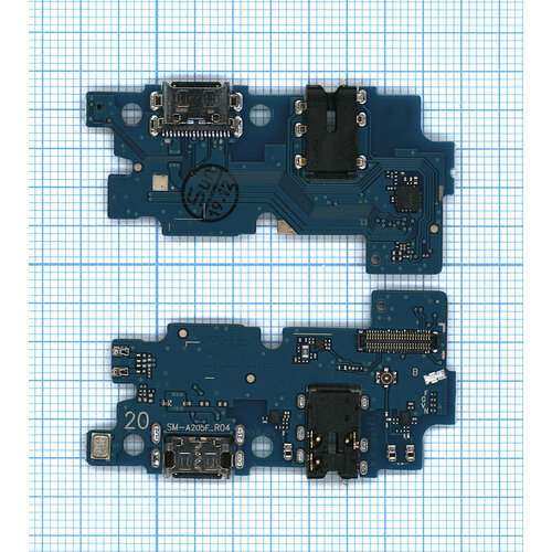 Шлейф разъема питания для Samsung Galaxy A20 A205F межплатный шлейф для samsung galaxy a20 2019 a205f