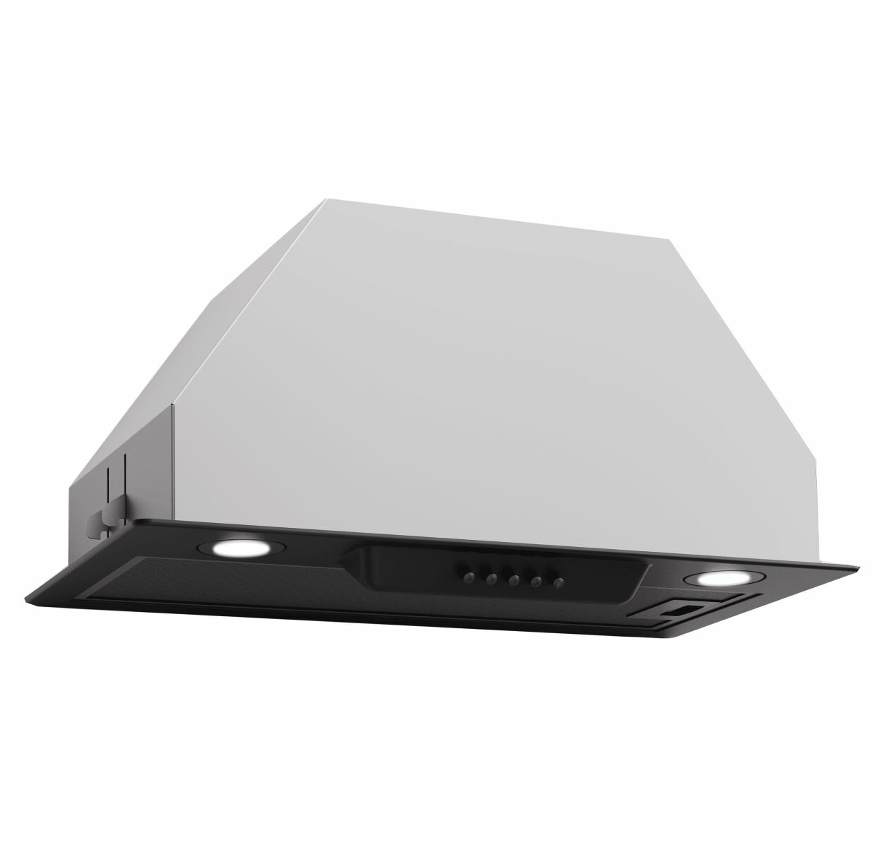 фото Вытяжка встраиваемая Zugel ZHI522X, 850 м/3 в час, 3 скорости, кнопочное управление, нержавеющая сталь