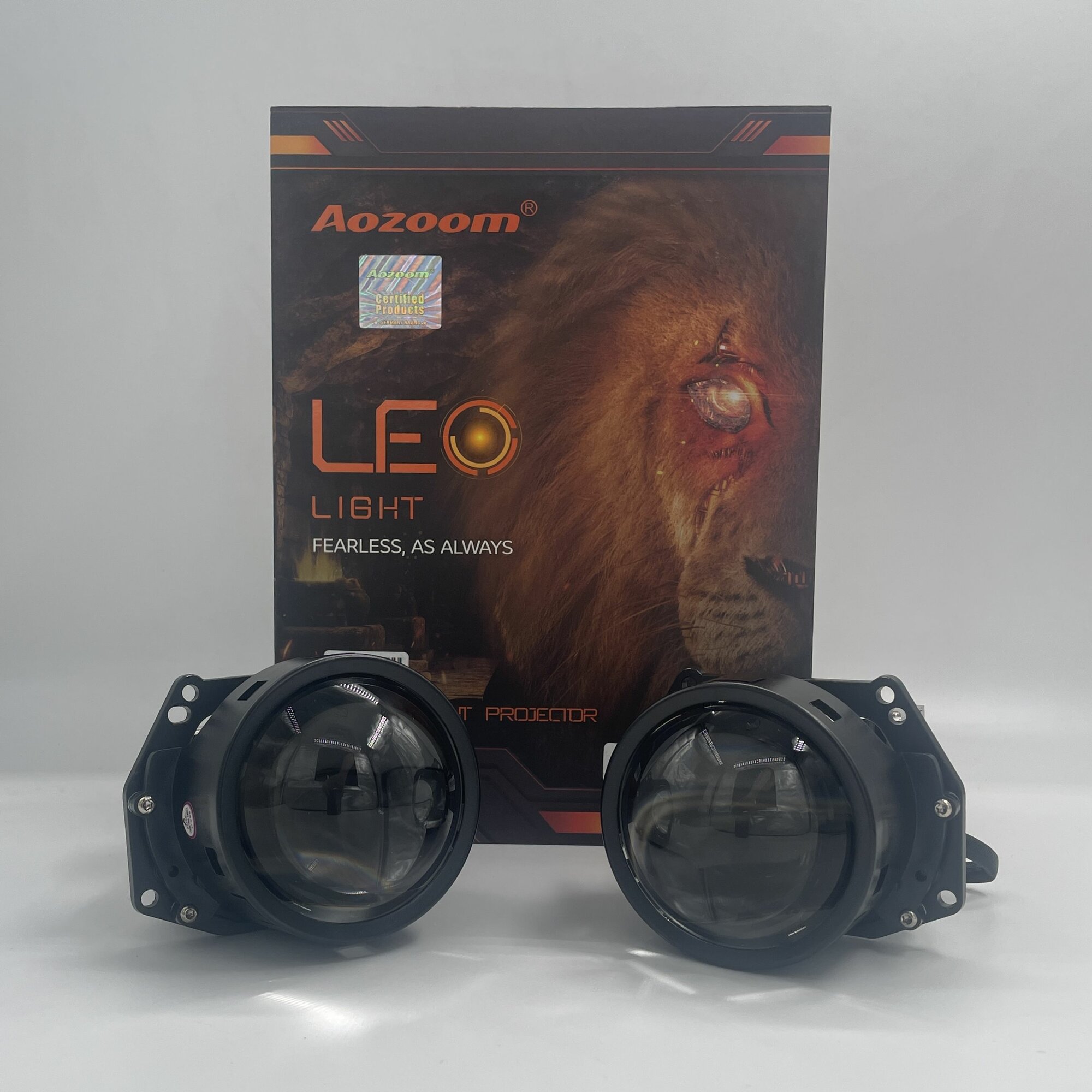 Светодиодные модули дальнего/ближнего света Aozoom LEO CLPD03 12V BI LED 3" (2 линзы, комплект)