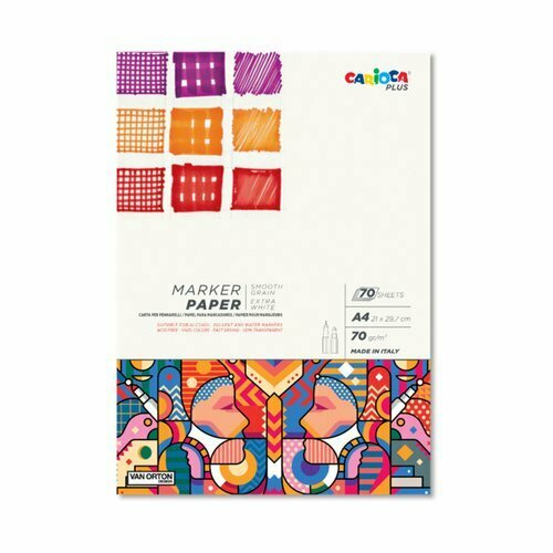 Альбом для рисования маркерами Carioca Plus 70 гм2 70л A4 30см 1400₽