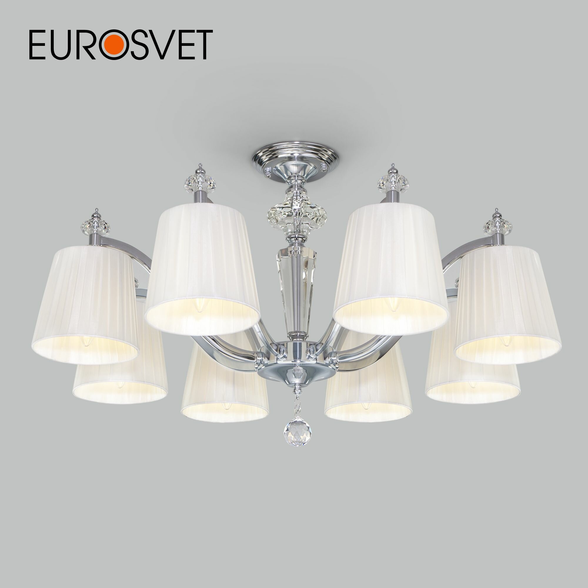 Люстра / Потолочный светильник классический Eurosvet Diva 60122/8 хром IP20