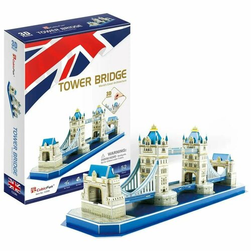 3D пазл Тауэрский мост 52 дет. пазл ravensburger тауэрский мост 12559 216 дет фиолетовый