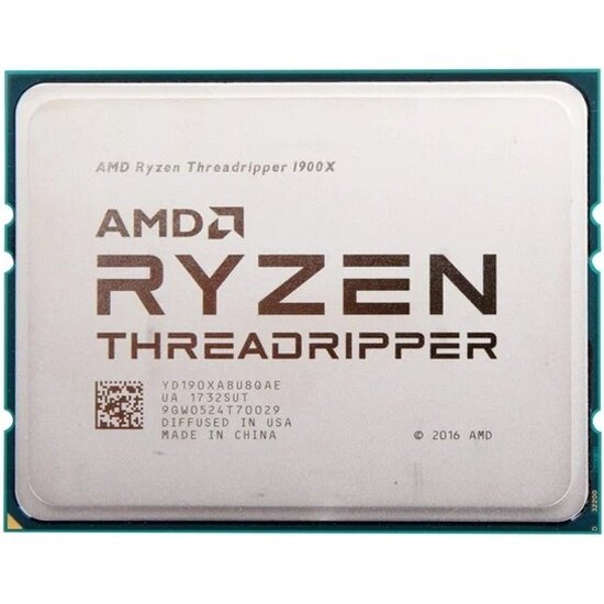Процессор CPU AMD Ryzen Threadripper 1900X OEM (TR4, 3.8GHz up to 4.0GHz/8x512Kb+16Mb, 8C/16T, Summit Ridge, 14nm, 180W, unlocke