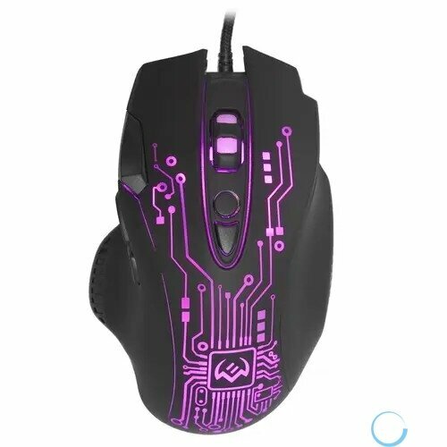 Игровая мышь SVEN RX-G715 71кл бесш кл 1200-3200 DPI SoftTouch подсветка игров упак 228000₽