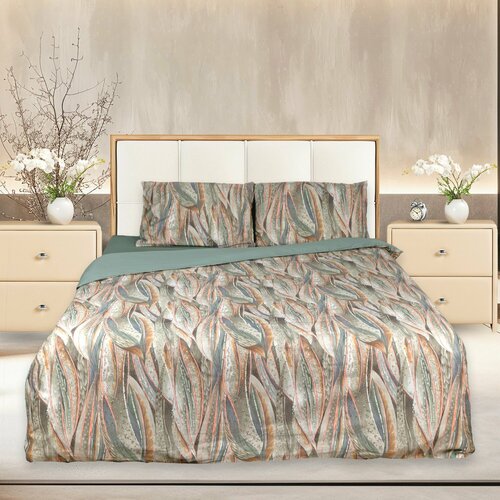 Комплект постельного белья Евро 100% сатин, ALMA, размер евростандарт