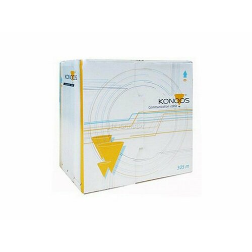 Кабель UTP Konoos кат.5e CCA однож. 0.48 мм, 305 м pullbox, серый PC-5004E-SOL