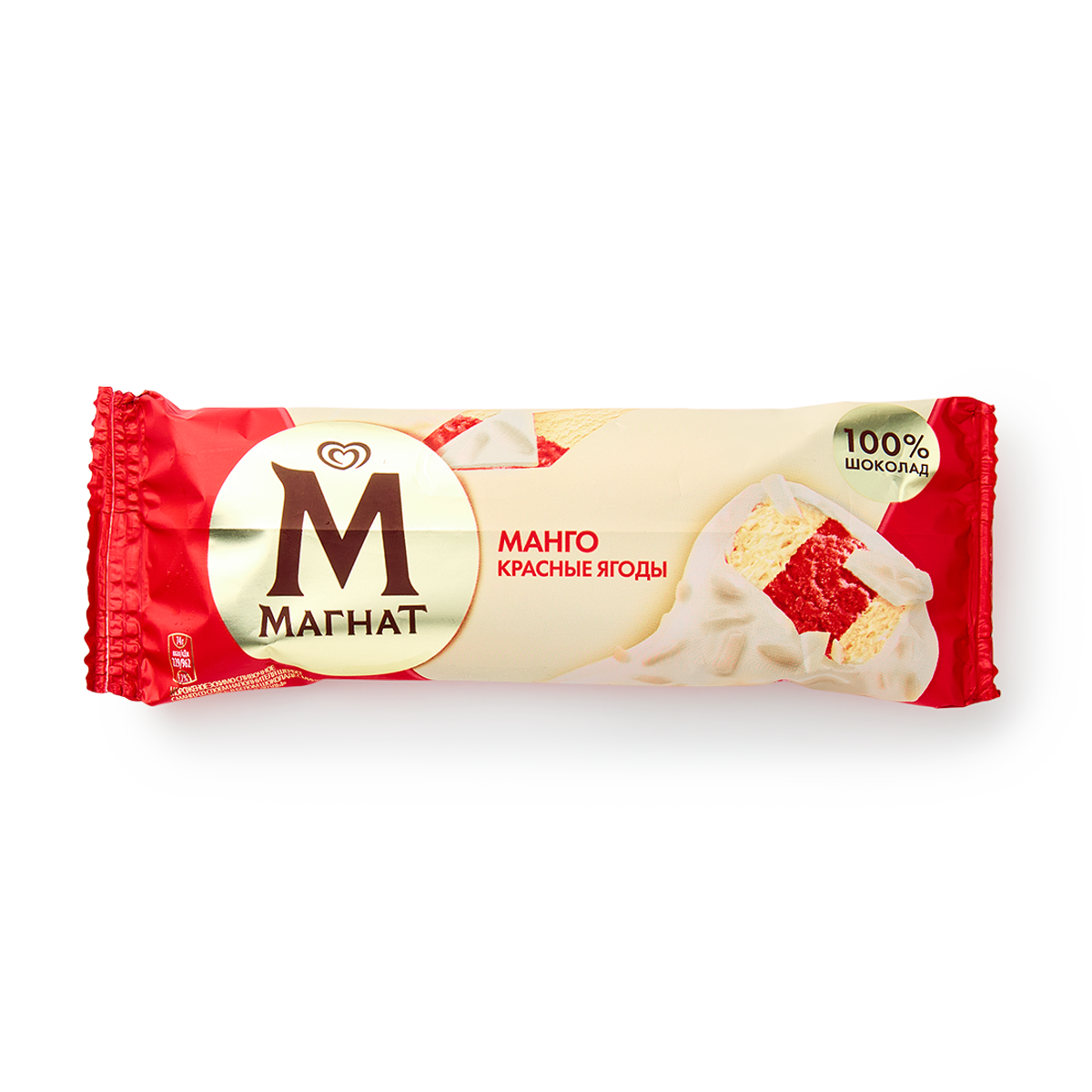 Мороженое Магнат "Манго и красные ягоды", эскимо, на палочке, 74 г