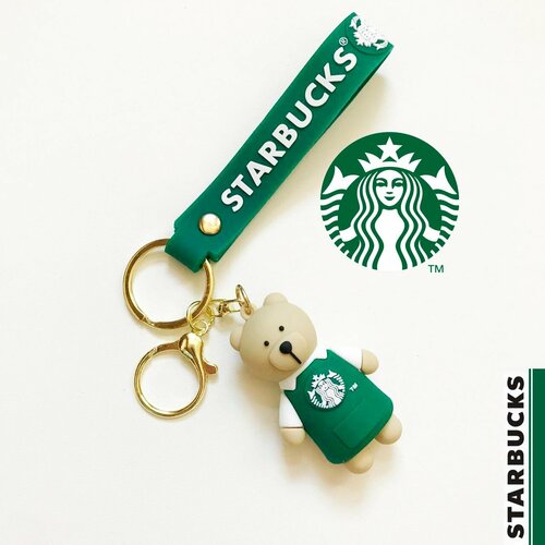 Брелок Starbucks зеленыйбелый 350₽
