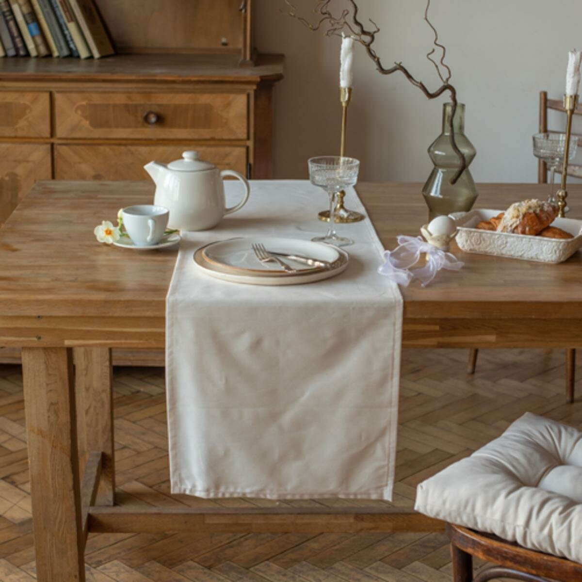 фото Дорожка на стол/тканевая/40х145/скатерть/саржа/Традиция