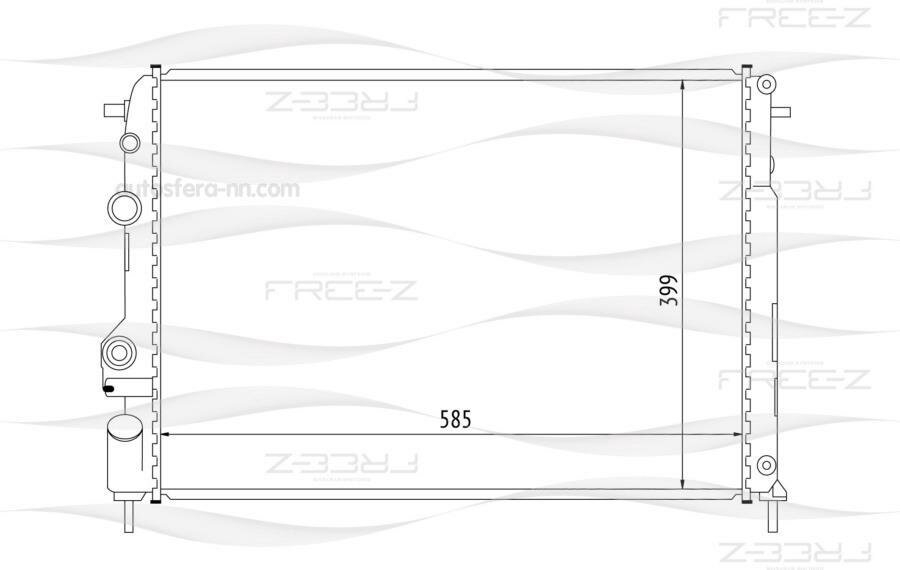 FREE-Z KK0185 Радиатор охлаждения
