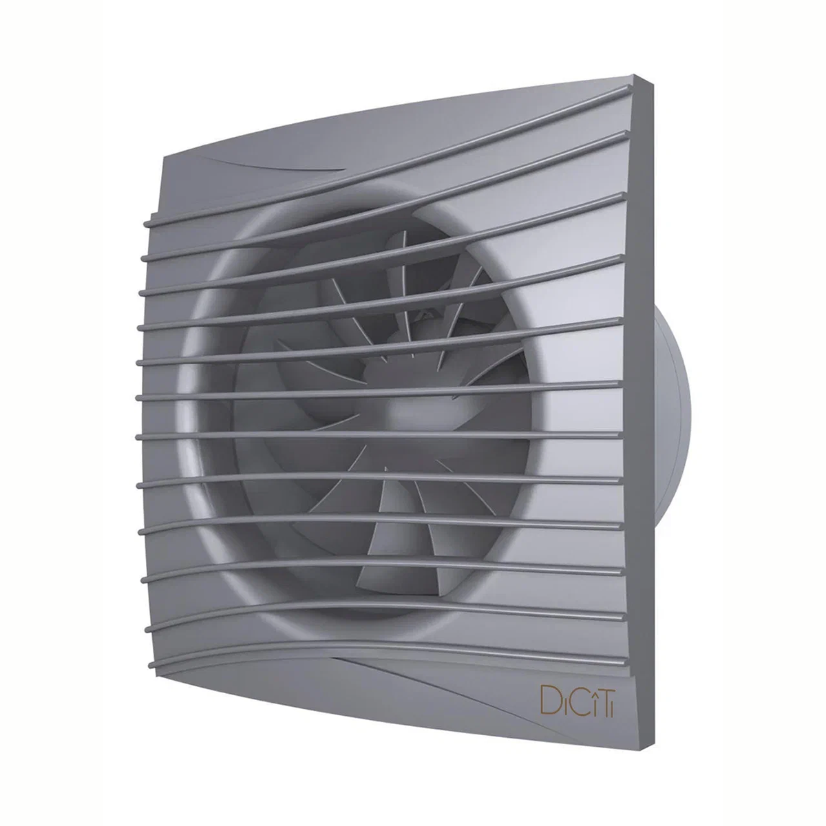 Вентилятор осевой вытяжной DiCiTi Silent 5C Dark Gray metal, с обратным клапаном, D 125 мм, 10 Вт