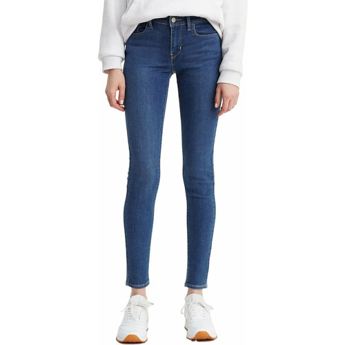 фото Джинсы скинни levi's women 710 super skinny jeans, размер 25/30, синий