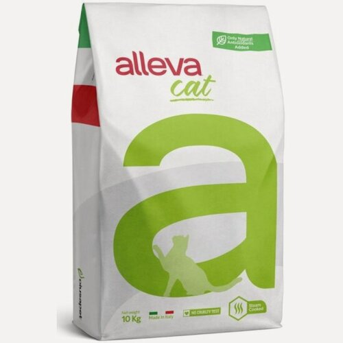 Изображение товара Корм сухой Alleva Holistic Cat Adult Chicken And Duck для взрослых кошек с курицей, уткой, алоэ вера и женьшенем, 10 кг