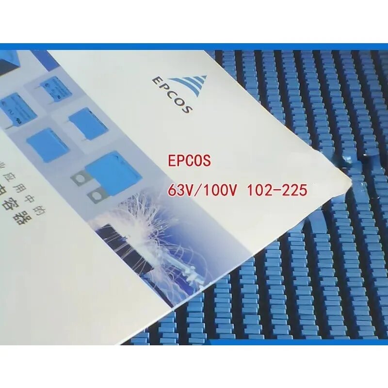 Конденсатор для коррекции пленки EPCOS, 100 шт, 63 в/100 в, 102/152/222/332/103/223/333/473/104/224/334/474 шаг 5 мм 5%, 100V222 2n2J100