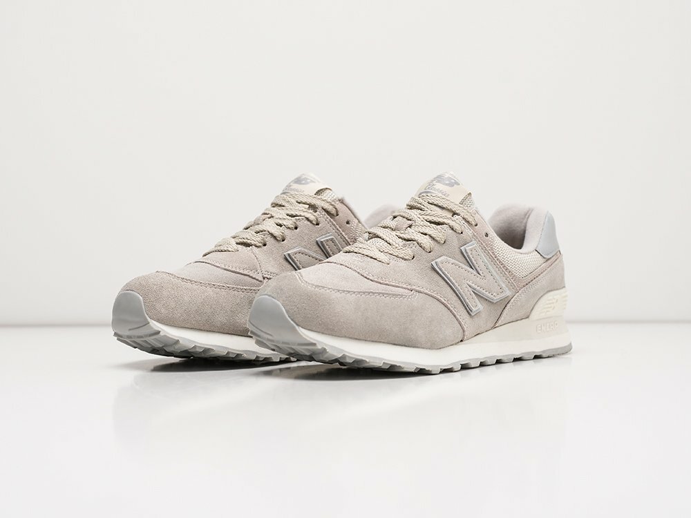 Кроссовки New Balance 574, полнота N (US)/ на узкую стопу, размер 42 EU, бежевый — фото 1