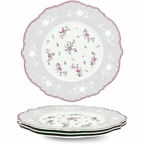 Fanquare Набор фарфоровых тарелок 208 мм, 4 предмета Fanquare