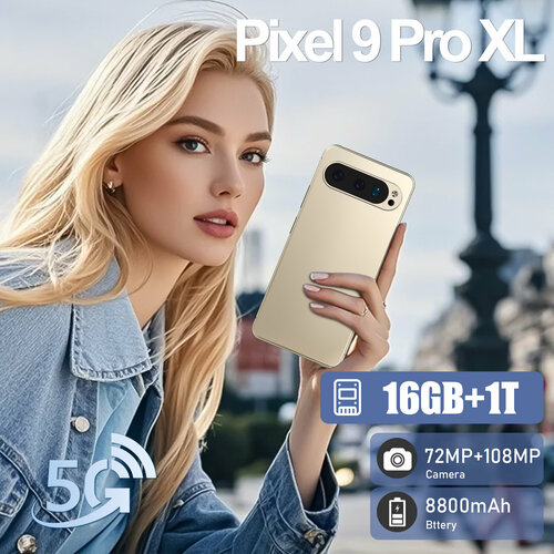 Смартфон Pixel 9 Pro XL 73 16GB1TB 8800mAh 72MP108MP Android 15 5G Золотой 15999₽