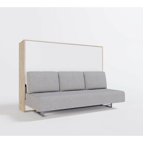 Шкаф кровать-трансформер с диваном и изголовьем Ergoroom Аджи Пуф 1400 Лайт Сканд