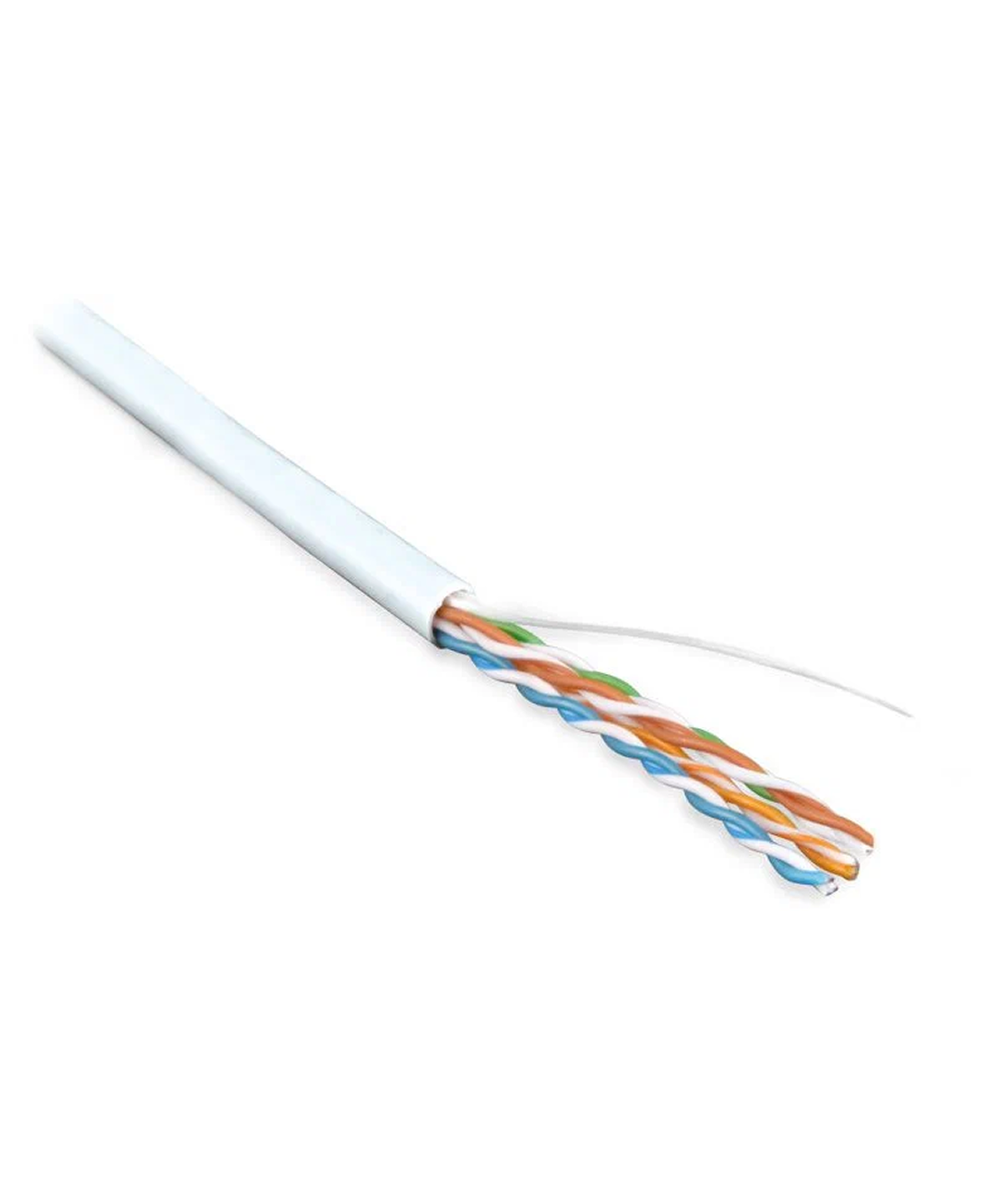 Кабель информационный Hyperline UUTP4-C5E-S24-IN-LSZH-WH-100 кат.5E UTP 4 пары 24AWG LSZH внутренний 100м белый