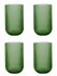 Набор 4 шт Стакан LINES 390 мл (малахит) набор стаканов