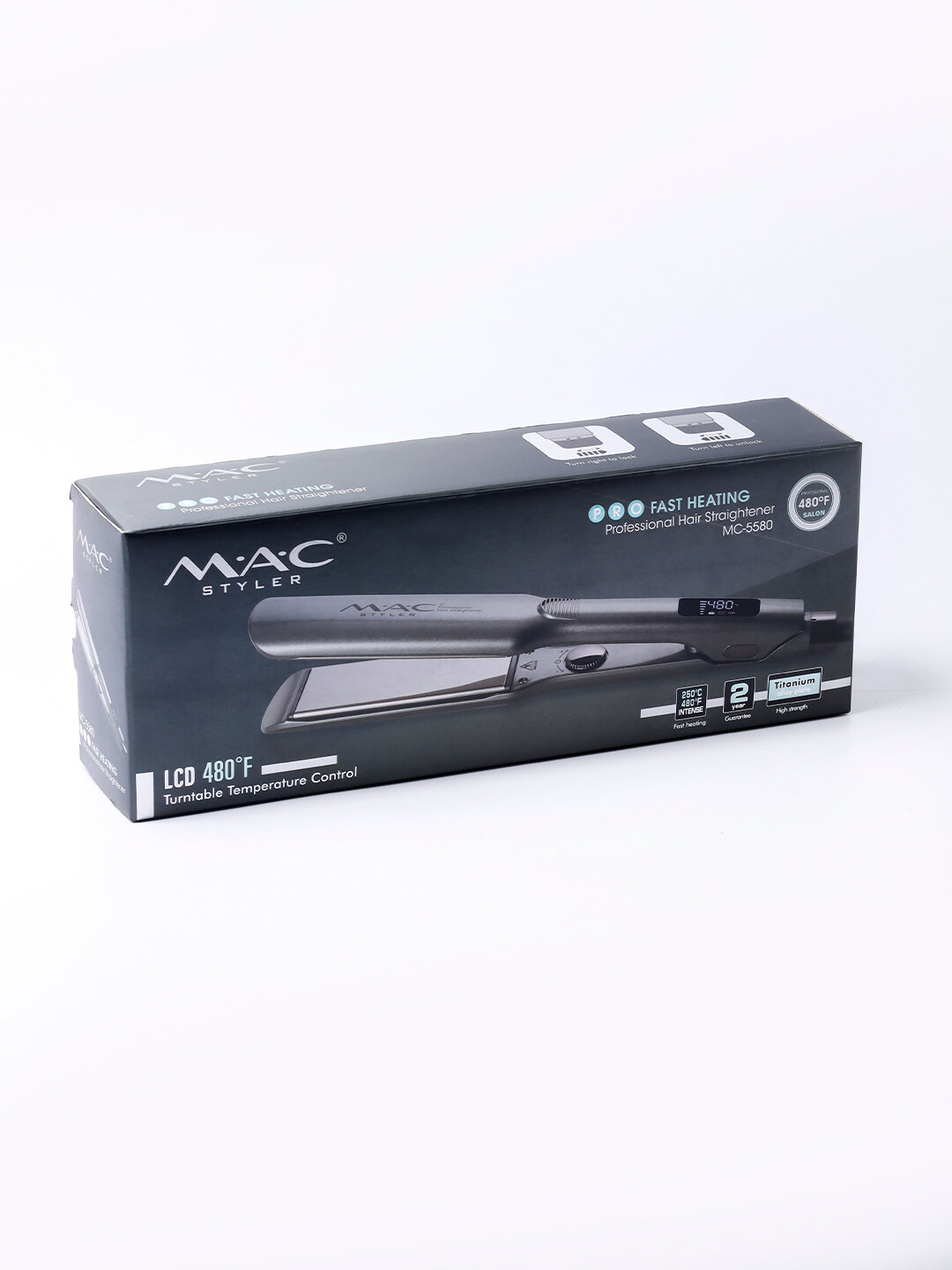 Профессиональный утюжок, выпрямитель для волос MAC Styler MC-5580 , LCD дисплеем с титановой пластиной — фото 1