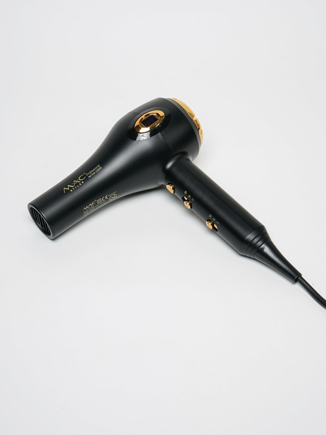 Профессиональный фен для волос MAC styler MC-6682, для сушки и укладки с ионизацией , Led Екраном 3in1 — фото 1