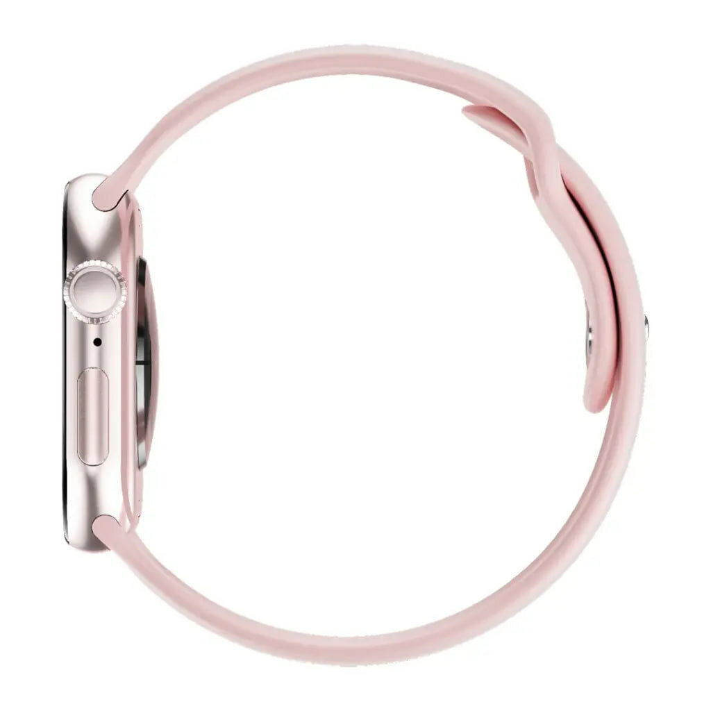 Часы SmartWatch Green Lion Communicate, AMOLED-экран, силиконовые, розовые — фото 1