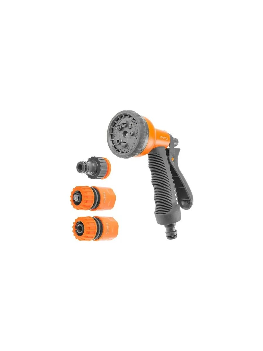 Пистолет-распылитель 8-позиционный и набор фитингов STARTUL GARDEN (ST6010-10)