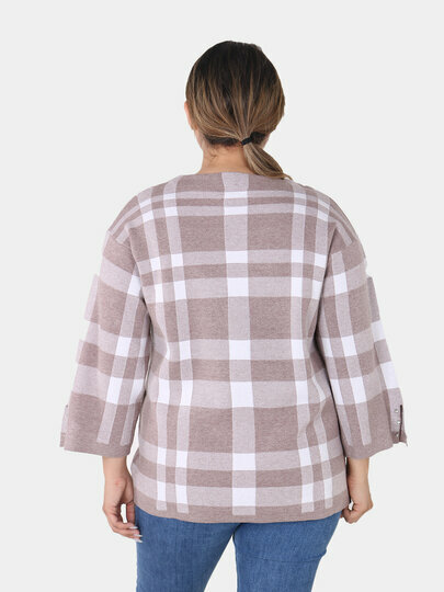 Свитер размер One Size, , бежевый меланж — фото 1