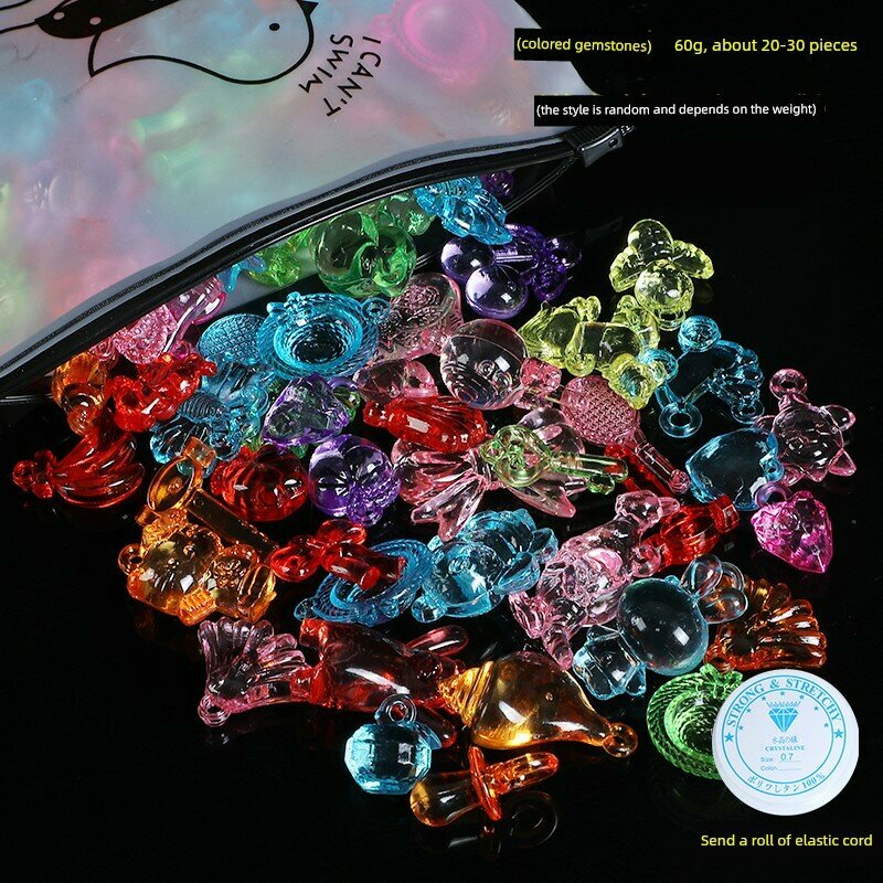 Детские игрушки из драгоценных камней для девочек 3-7 лет, кристалл-бриллиант, принцесса, разноцветные, ручной работы,