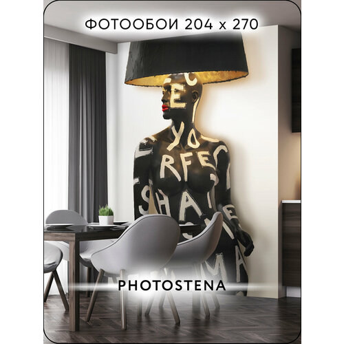 фото Фотообои на стену флизелиновые встык photostena девушка поп-арт 2,04 x 2,7 м 5,51 м2