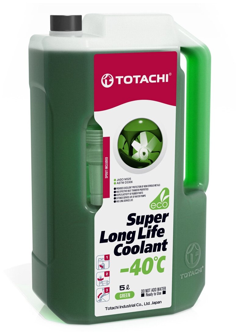 TOTACHI 41605 Охлаждающая жидкость TOTACHI SUPER LLC Green -40C 5л