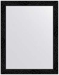Зеркало настенное EVOFORM в багетной раме чёрные дюны, 35х45 см, для гостиной, прихожей, кабинета, спальни и ванной комнаты, BY 7491