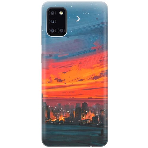 фото Re:pa накладка transparent для samsung galaxy a31 с принтом "ночь и мегаполис"