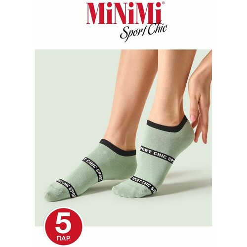 Носки MiNiMi, 5 пар, размер 39-41 (25-27), бирюзовый носки женские х б minimi sport chic 4300 размер 39 41 grigio серый