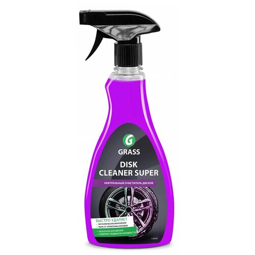 фото Очиститель колесных дисков grass disk cleaner super 11034, 500 мл 1 шт.