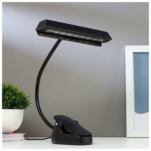 фото Настольная лампа на прищепке светодиодная risalux 16039/1 (5091548), 1.5 вт