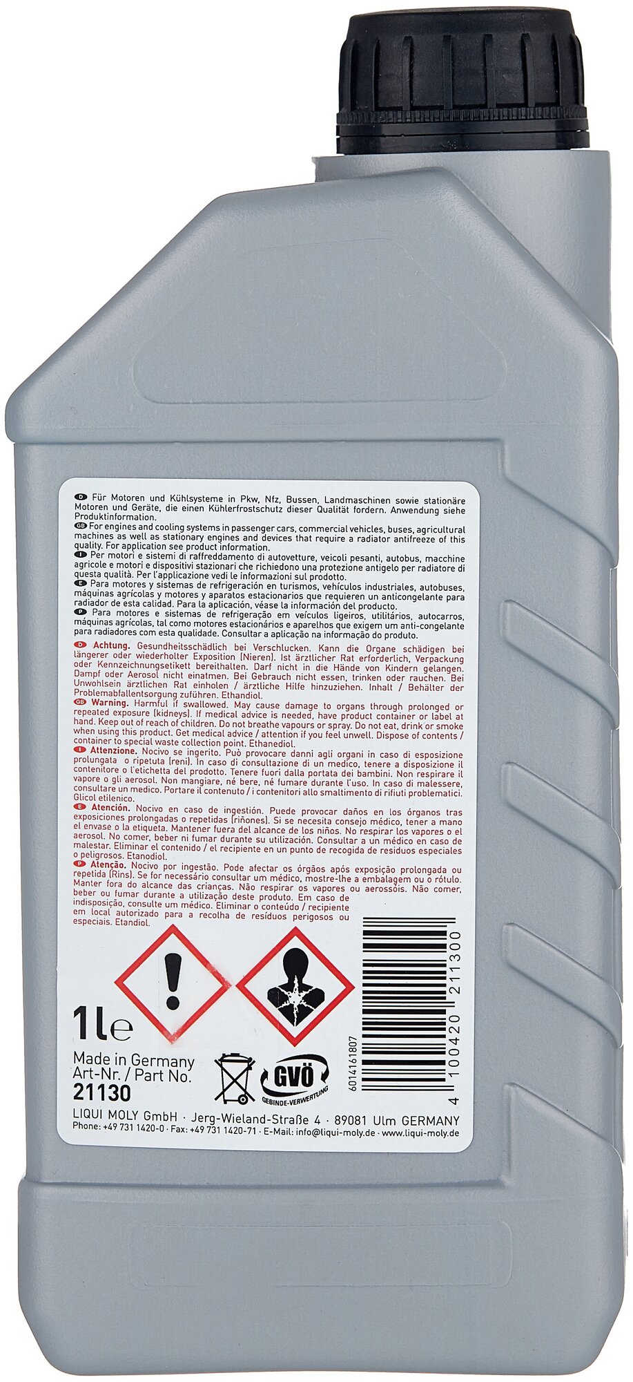 Антифриз Liqui Moly Kuhlerfrostschutz KFS 33 сине-зеленый 5л (21131) - фото №2