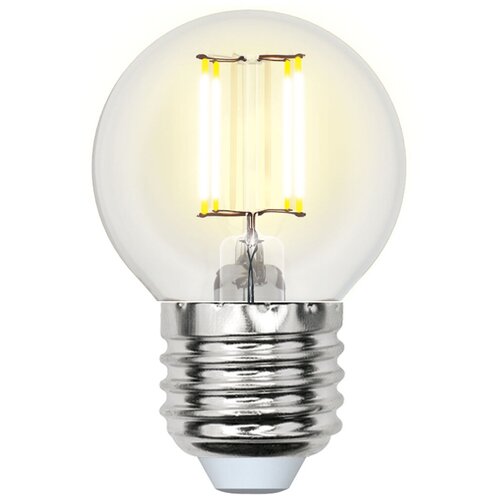 фото Лампа светодиодная uniel air e27 6вт 3000k led-g45-6w/ww/e27/cl gla01tr картон