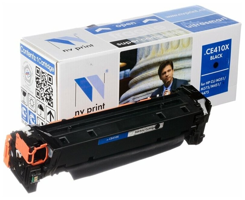 NV Print CE410X Картридж для HP CLJ Color M351 M451 MFP M375 MFP M475 4000 к