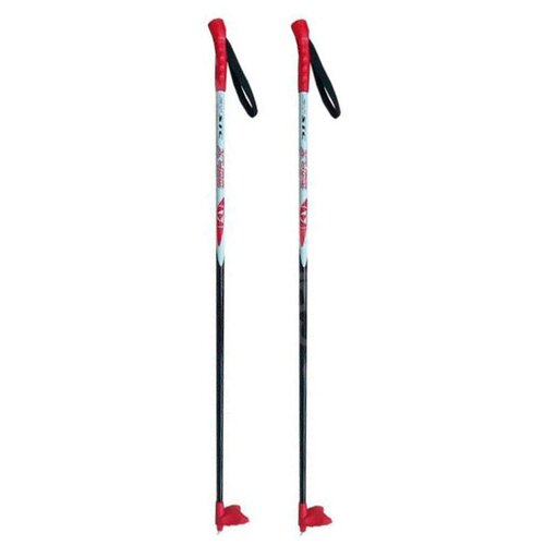 фото Лыжные палки stc x400, 105 см, красный