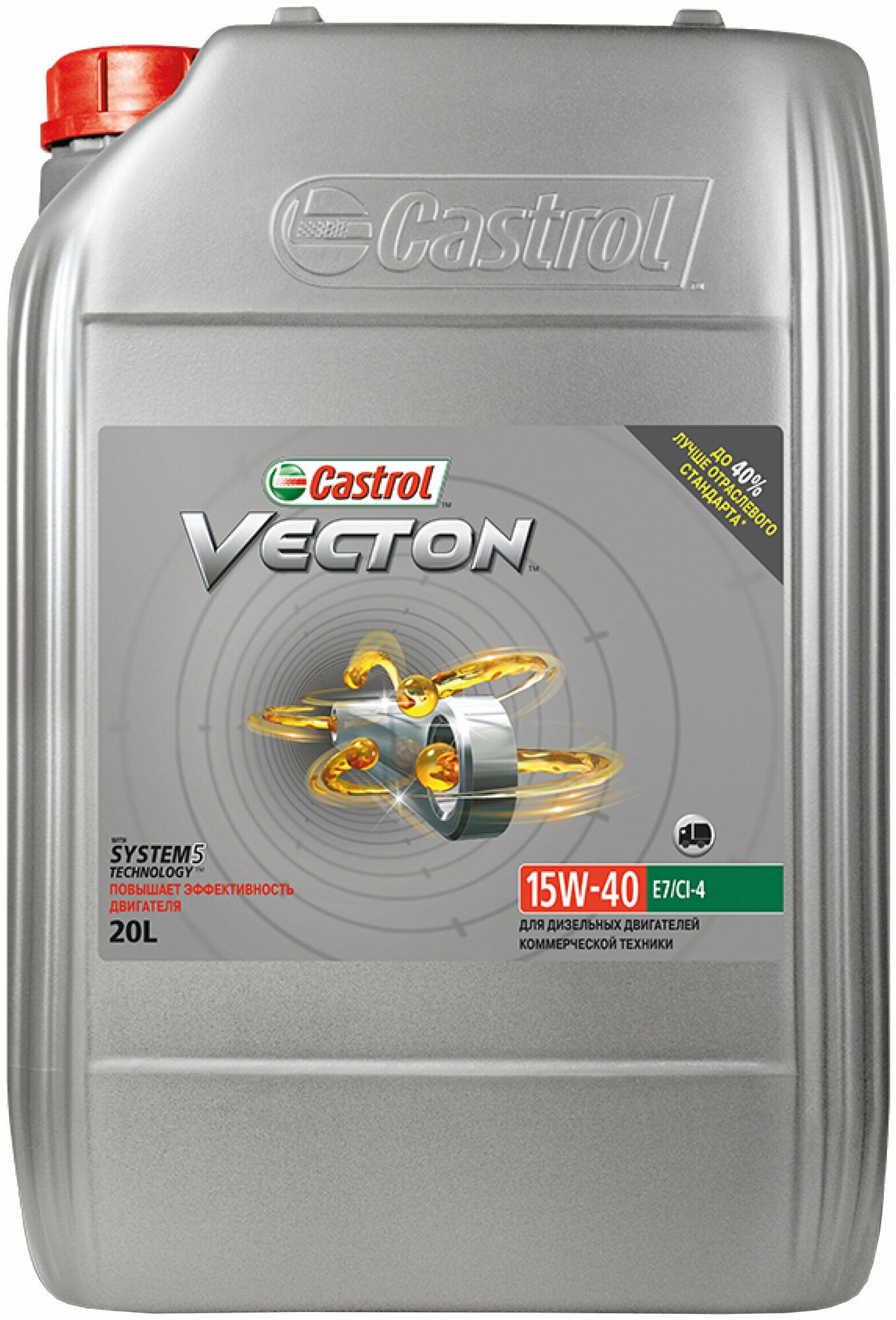 Масло Моторное Vecton 15W-40 Ci-4/E7 20L Castrol арт. 15B9C5