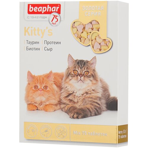 Добавка в корм Beaphar Kitty's Mix , 180 таб. х 1 уп.