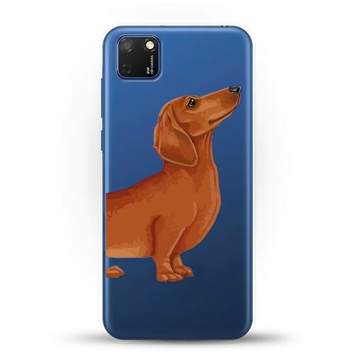 фото Силиконовый чехол коричневая такса на honor 9s andy & paul