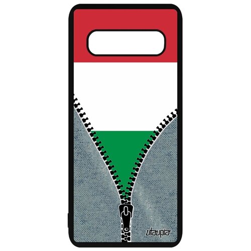 фото Чехол для мобильного galaxy s10, "флаг италии на молнии" государственный страна utaupia