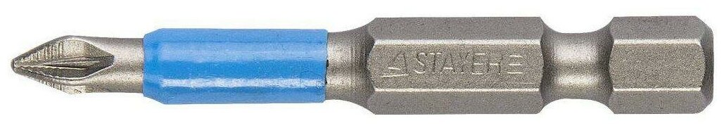 Биты STAYER ″PROFI″, хвостовик E 1/4″, PZ №1, 50мм, 2шт