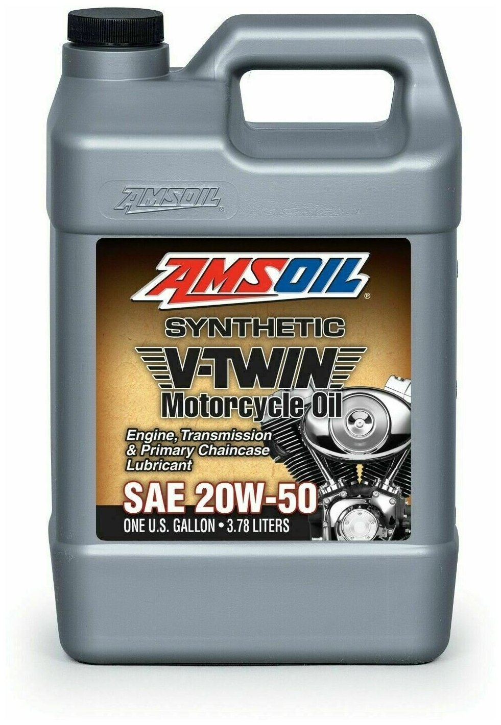 Мотоциклетное масло AMSOIL Synthetic V-Twin Motorcycle Oil SAE 20W-50 (3,78л)