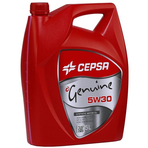 Синтетическое моторное масло CEPSA GENUINE 5W30 SYNTHETIC, 5 л